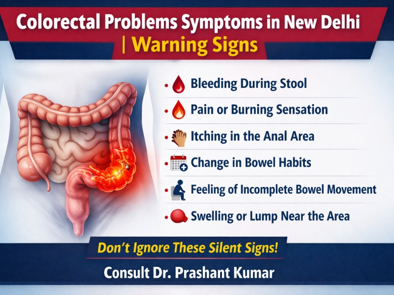 Colorectal problems symptoms in New Delhi
