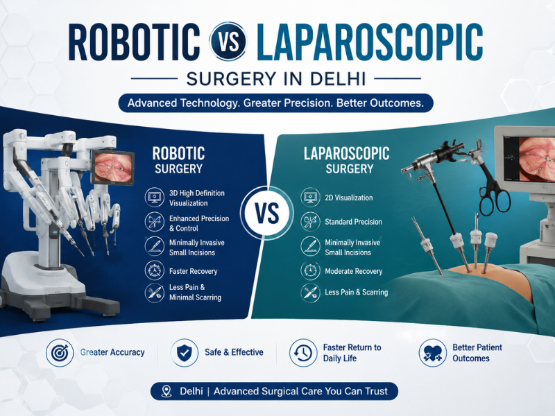 Robotic vs Laparoscopic Surgery in Delhi by Dr. Prashant Kumar